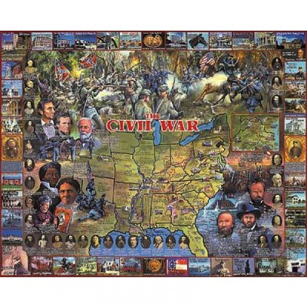 Puzzle 1000 pièces - Guerre de Sécession - White-107