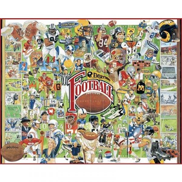 Puzzle 1000 pièces - Histoire du football américain - White-359