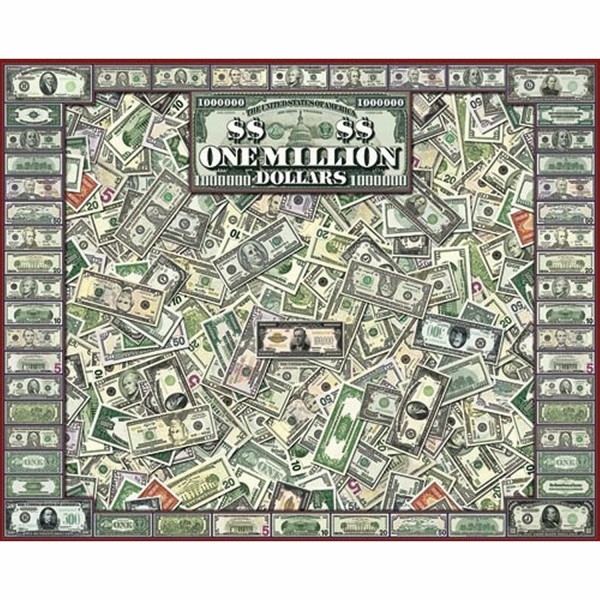 Puzzle 1000 pièces - Les dollars - White-689