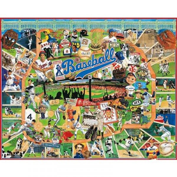 Puzzle 1000 pièces - Les grands moments du baseball - White-329