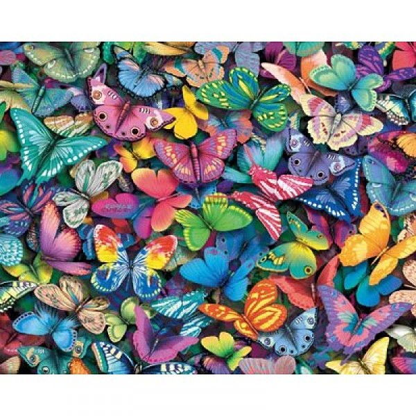 Puzzle 1000 pièces - Myriades de papillons - White-458
