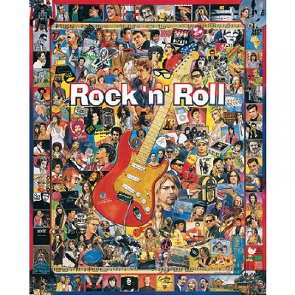 Puzzle 1000 pièces - Stars du Rock'n' Roll - White-409