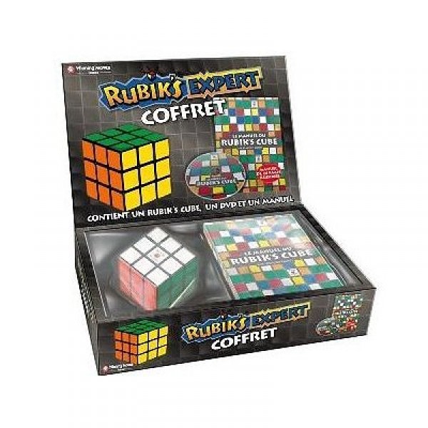 Coffret expert Rubik's Cube : Rubik's Cube 3 x 3 avec DVD et livre de méthode - Winning-0719