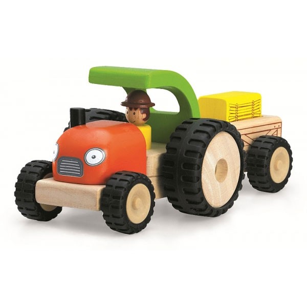Véhicules Miniworld : Tracteur avec remorque - Wonderworld-WW-4042