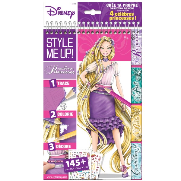 Carnet d'esquisses Disney Style Me Up : Quatre Princesses Disney - Wooky-2111
