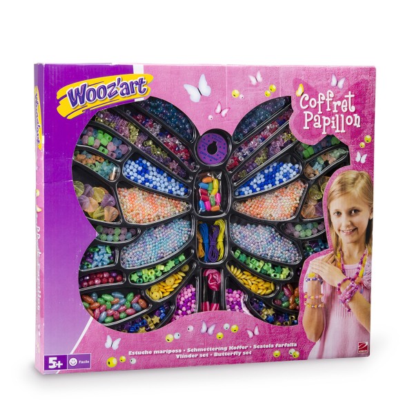 Coffret créatif perles : Papillon - Woozart-WOZ5072