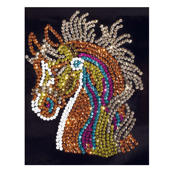 Créa sequins cheval - Woozart-WOZ6376698-Cheval