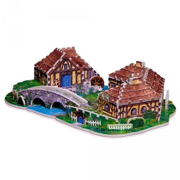 Puzzle 3D 363 pièces : Le Hobbit : Hobbitebourg - Wrebbit-W3D-1002