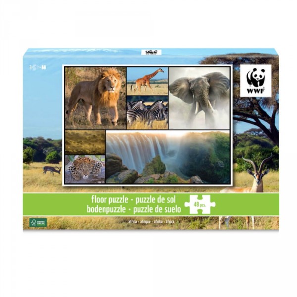 48-teiliges Bodenpuzzle: Afrika - WWF-57814