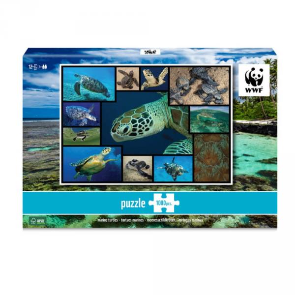 1000 piece jigsaw puzzle: sea turtles  - WWF-57850