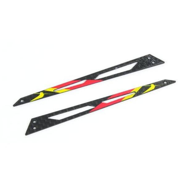 Carbon Tail Boom Support (Red - 2 pcs) - Blade 130X - B130X12-R