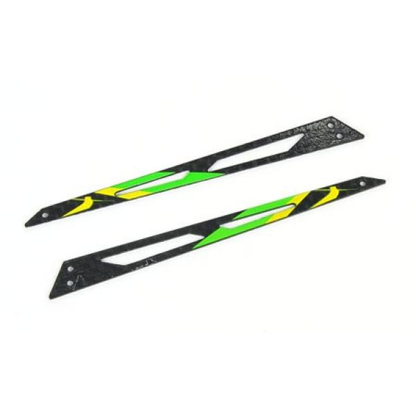 Carbon Tail Boom Support (Green - 2 pcs) - Blade 130X - B130X12-G
