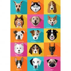 1000 piece puzzle : The Dogs