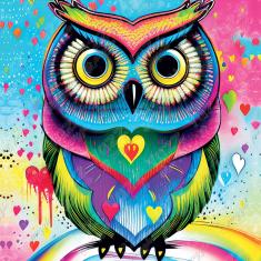 1023 piece puzzle : Pop-art Owl