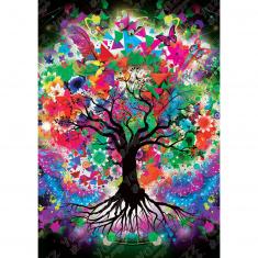 1000 piece puzzle : Colorful Tree