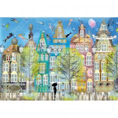 1000-teiliges Puzzle: Belgische Stadt