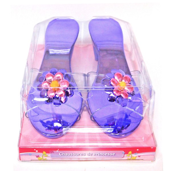 Chaussures de princesse : Violettes avec Fleur - Yoopy-YPY21131-4