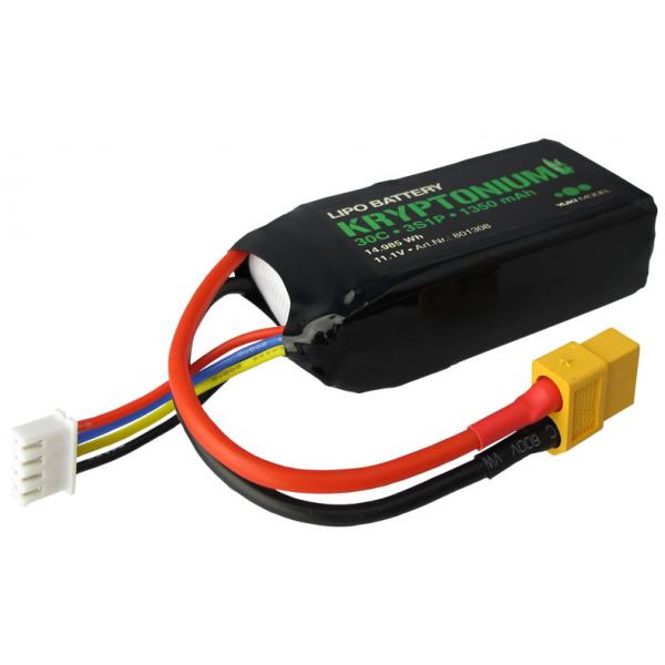 LiPo 3s 11,1V 1350mAh 30C KRYPTONIUM o XT60 - YUK-801308