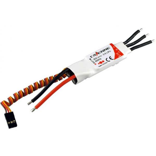 Controleur Brushless SimonK - 30A - 600Hz - Opto - CAYENNE - 4103230