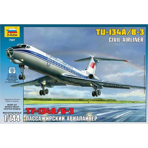Tupolev Tu-134B Zvezda 1/144 - Zvezda-7007