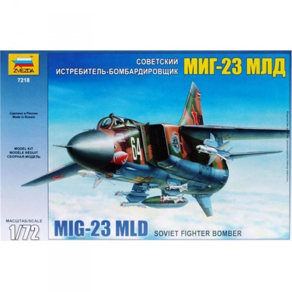 Maquette avion : Chasseur soviétique MiG-23 MLD - Zvezda-7218