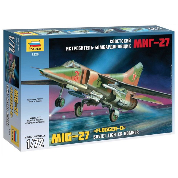 Maquette avion militaire : Soviet Fighter MiG-27 - Zvezda-7228