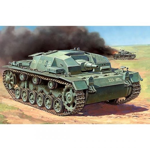 Sturmgeschutz III Ausf.B Zvezda 1/100 - Zvezda-6155