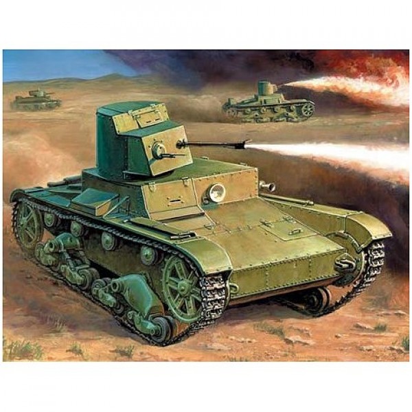 T-26 Lance-flammes Zvezda 1/100 - Zvezda-6165