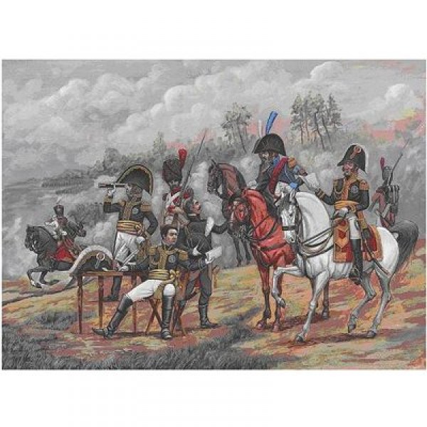 Figurines Guerres napoléoniennes : Etat-major Français - Zvezda-8080