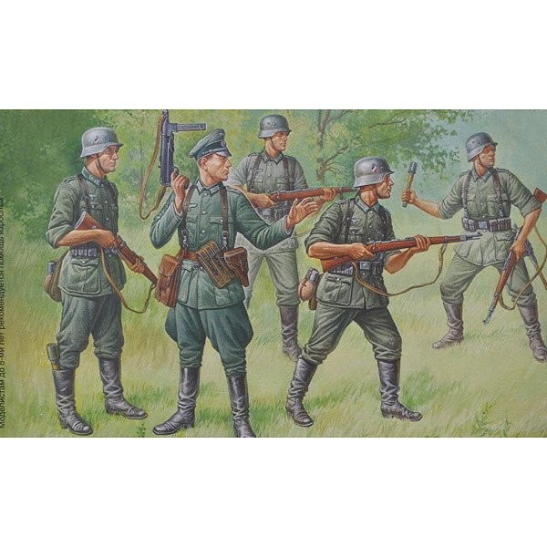Figurines 2ème Guerre Mondiale : infanterie allemande 1939-1943 - Zvezda-6178