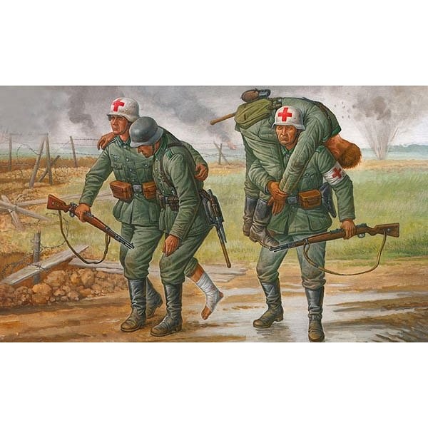 Figurines 2ème Guerre Mondiale : Personnel Médical Allemand - Zvezda-6143
