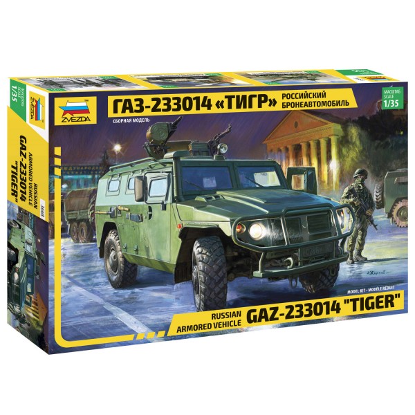 Maquette véhicule militaire : GAZ-233014 Tiger - Zvezda-3668