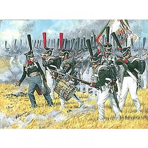 Figurines Guerres napoléoniennes : Infanterie lourde Russe 1812 - Zvezda-8020