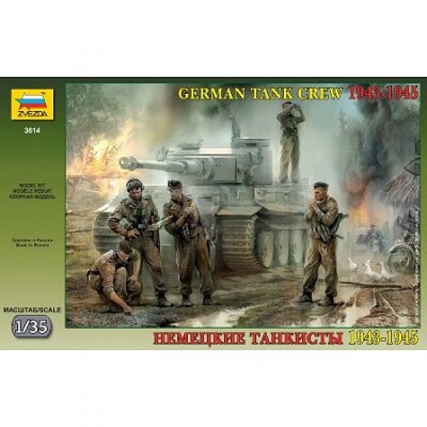 Figurines 2ème Guerre Mondiale : Tankistes allemands - Zvezda-3614