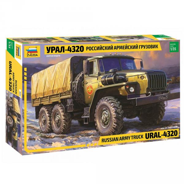 Maquette camion militaire : Camion URAL 4320 - Zvezda-Z3654