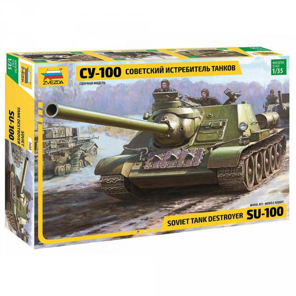 Maquette char : Chasseur de char SU-100 - Zvezda-Z3688
