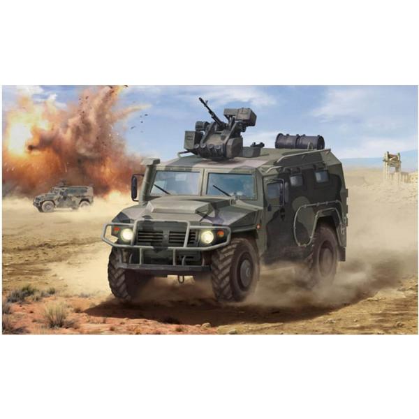 Maquette véhicule militaire : GAZ Tiger "Arbalet" - Zvezda-Z3683