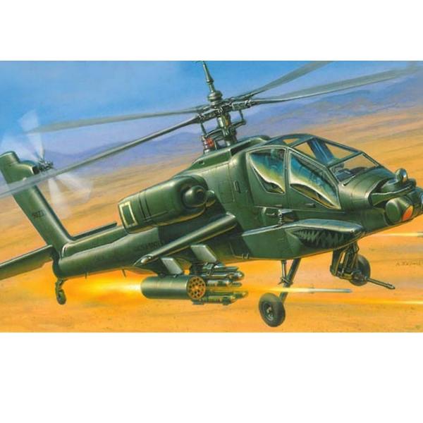 Maquette Hélicoptère : AH-64 Apache - Zvezda-Z7408