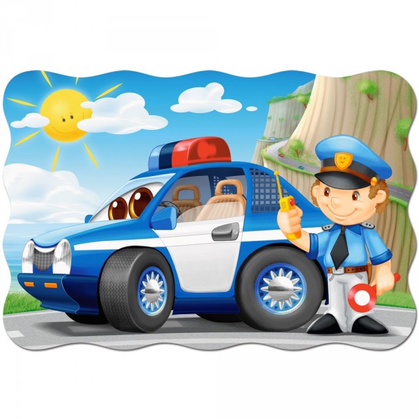 Puzzle Maxi 20 pièces : Patrouille de Police - Castorland-02252