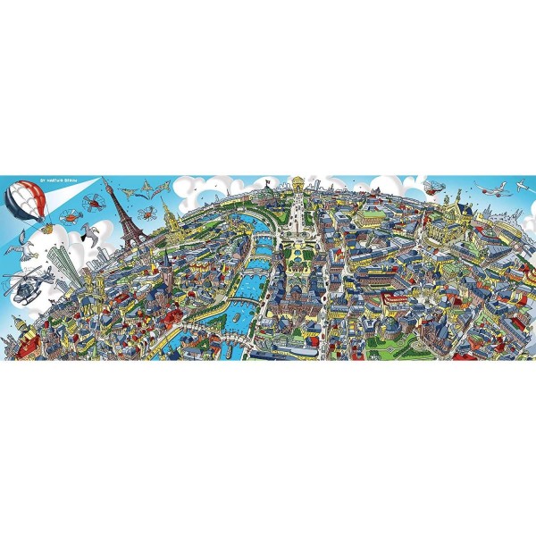 Puzzle panorámico de 1000 piezas: París - Schmidt-59597
