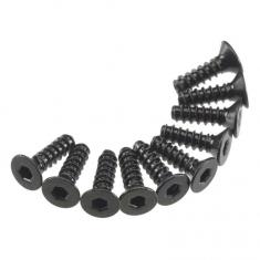 AXA465 - Hex Socket Tap Flat Head M3x10mm Noir (10)