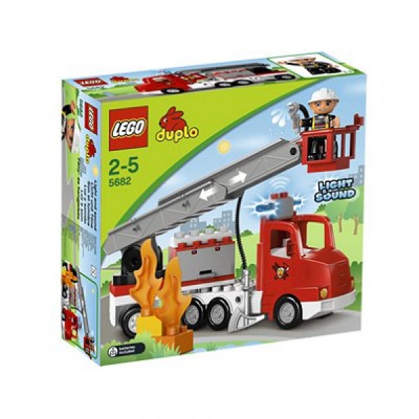 Lego 5682 Duplo : Le camion des pompiers avec l'échelle - Lego-5682