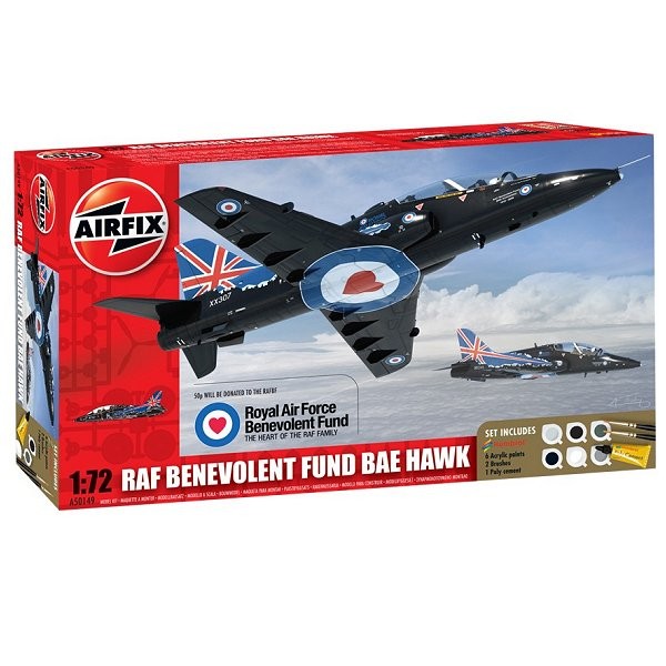 Maquette avion :  Gift Set : RAF Benevolent Fund Hawk - Airfix-50149