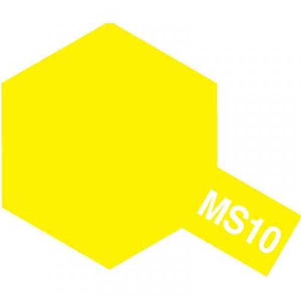 MS10 - Bombe aérosol - 90 ml : Jaune Fluo - Tamiya-85310