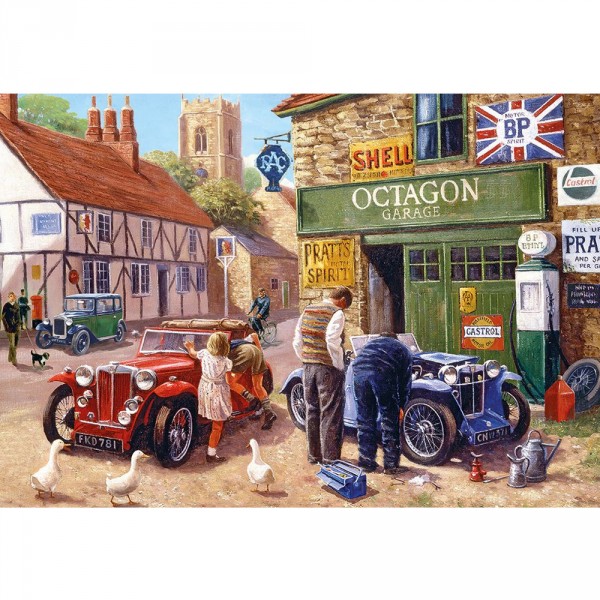500 pieces puzzle: Octagon Garage - Gibsons-G3089