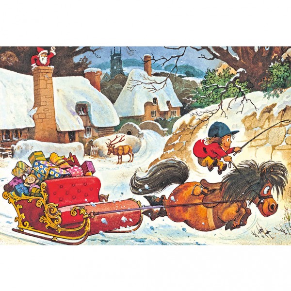 Puzzle 500 pièces : Norman Thelwell : Noël - Gibsons-G3090