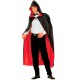 Miniature Cape luxe réversible Noire et rouge avec capuche