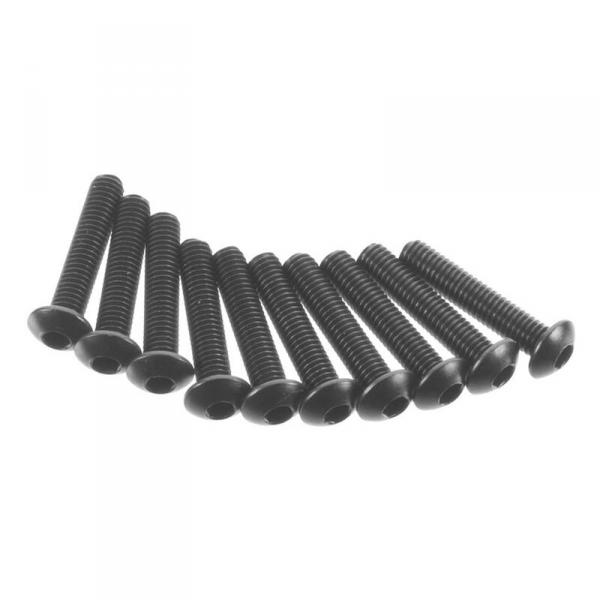 AXA117 Hex Socket Button Head M3x15mm Black (10) - AXA117-AXIC0117