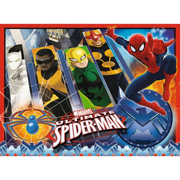 Puzzle 100 pièces XXL : Ultimate Spiderman et son équipe - Ravensburger-10529