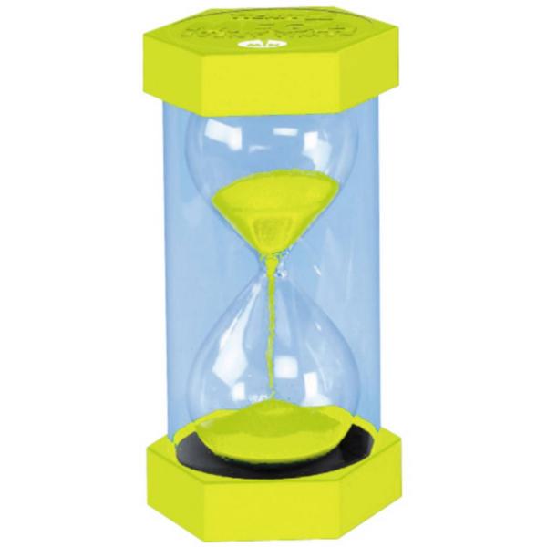 Reloj de arena gigante de 30 cm y 45 minutos de duración, color amarillo. - Eduplay-120180